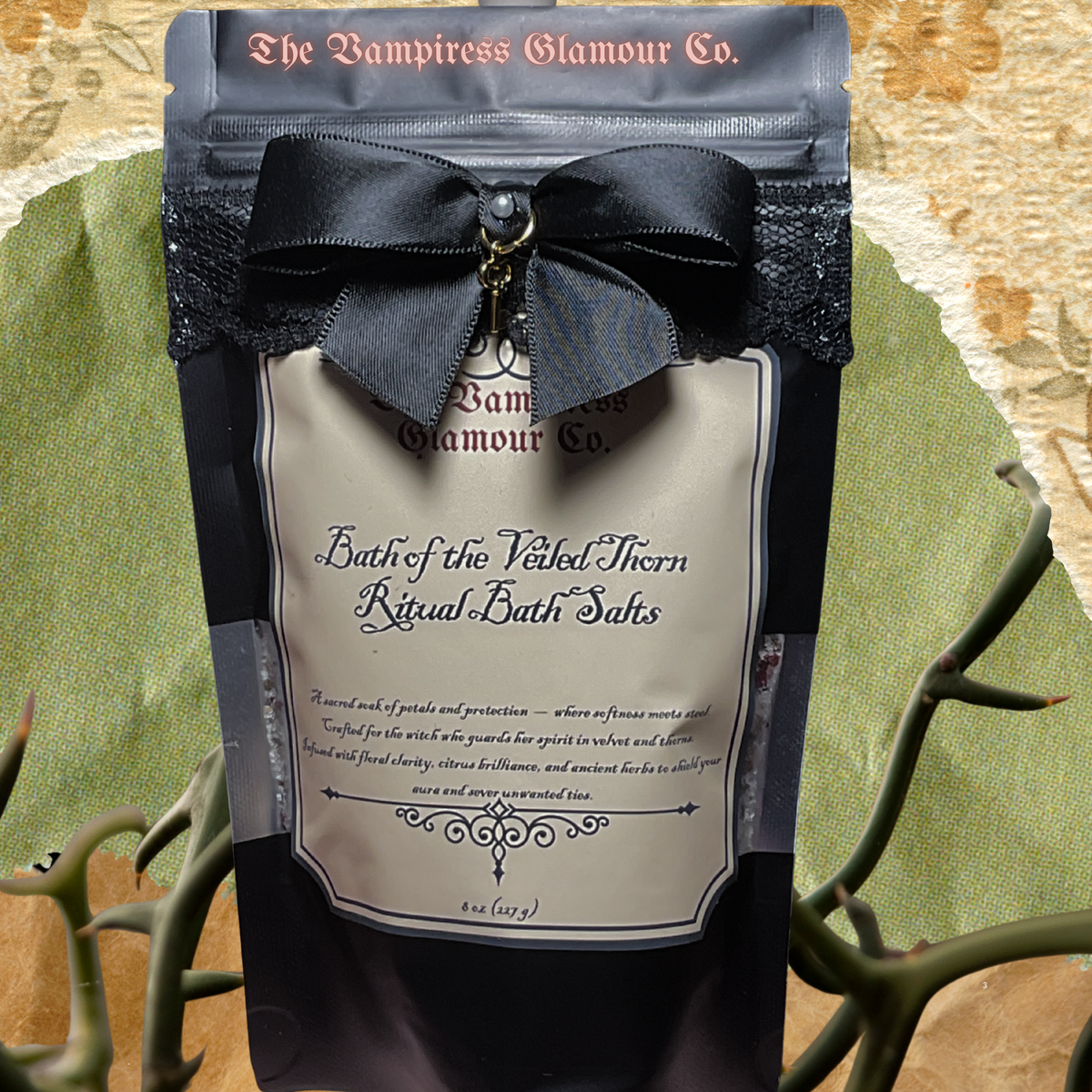 Le Bain du Voile Épineux- Ritual Bath Salt of Protection & Sovereignty