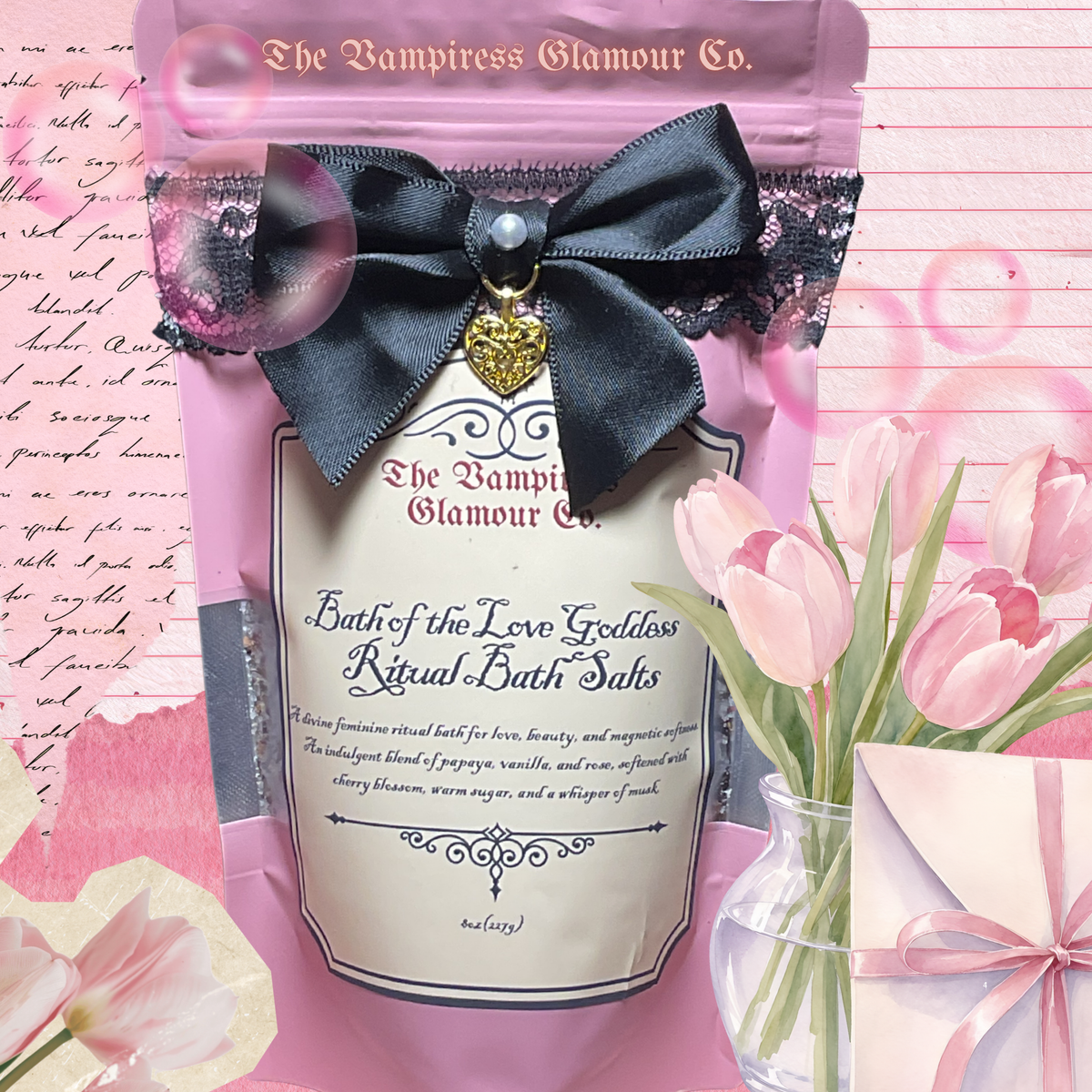 Le Bain de la Déesse de l’Amour- Ritual Bath Salt of Love, Beauty & Magnetic Softness