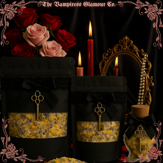 The Bath of the Golden Witch- Ritual Bath Salt of Wealth, Beauty & Divine Prosperity