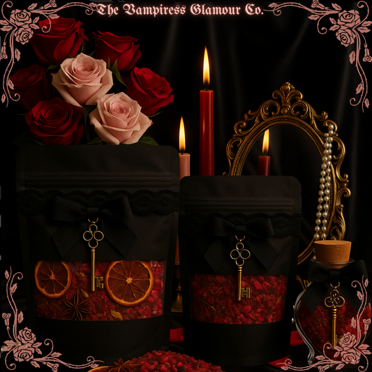 The Bath of Crimson Command- Ritual Bath Salt of Domination, Allure & Influence