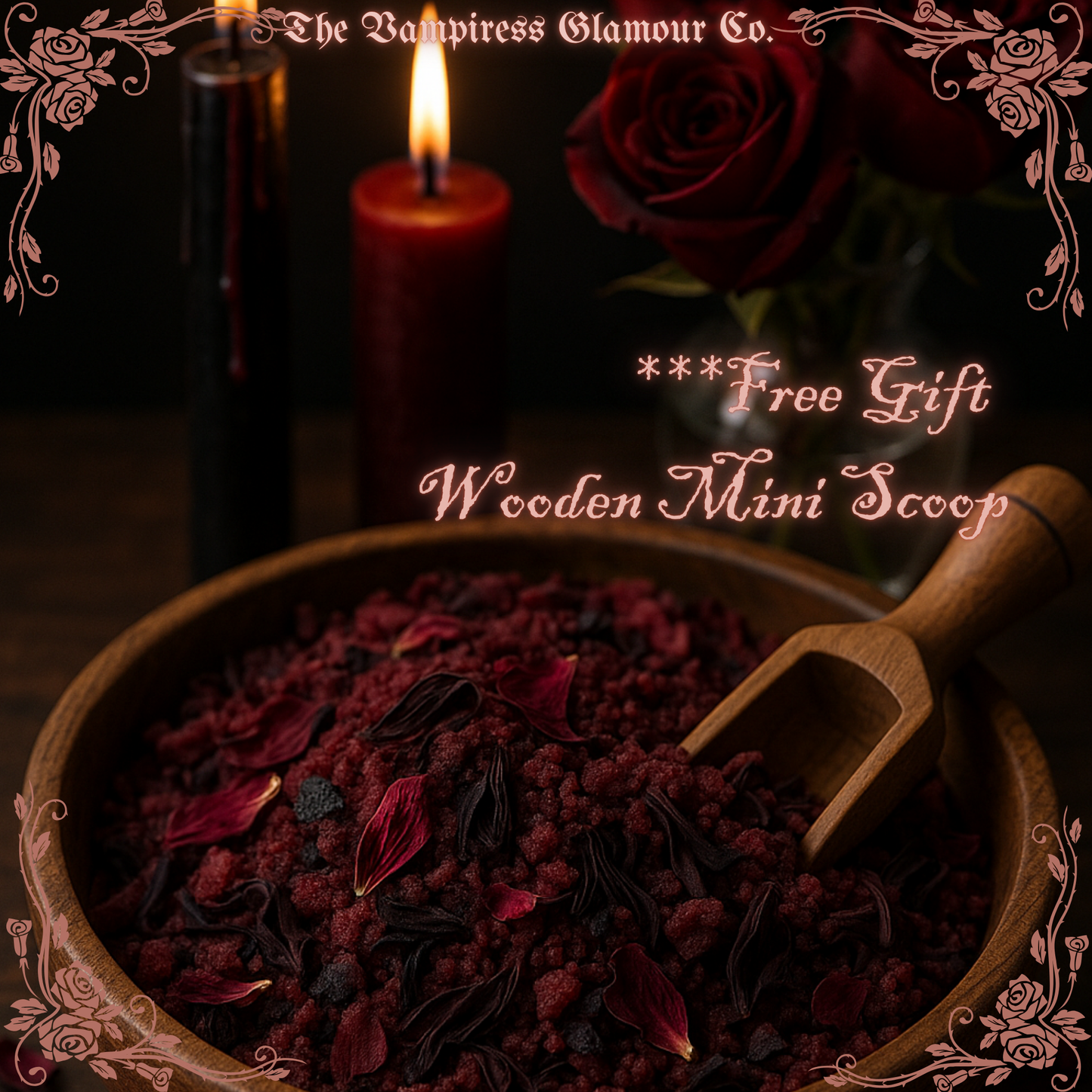 The Bath of the Vampiress-Ritual Bath Salt of Glamour, Allure & Vampiric Seduction