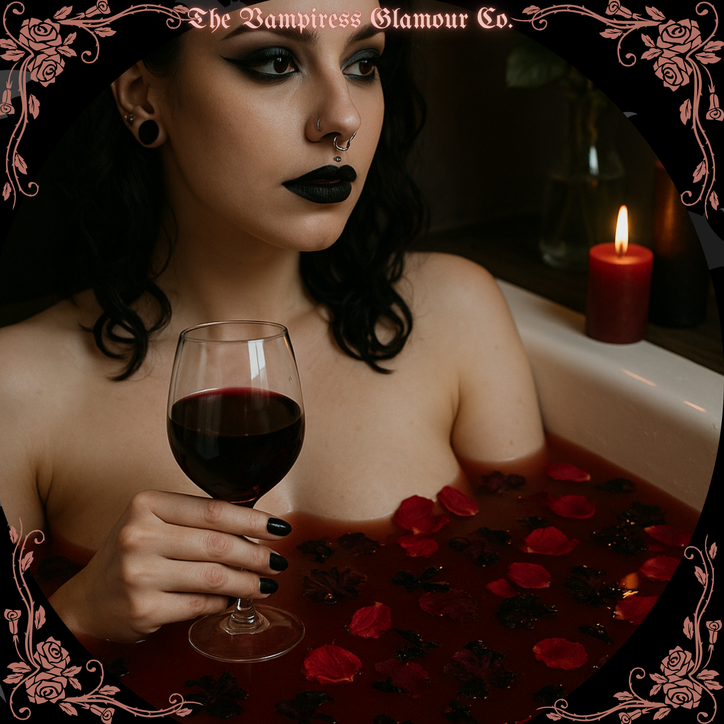 The Bath of the Vampiress-Ritual Bath Salt of Glamour, Allure & Vampiric Seduction