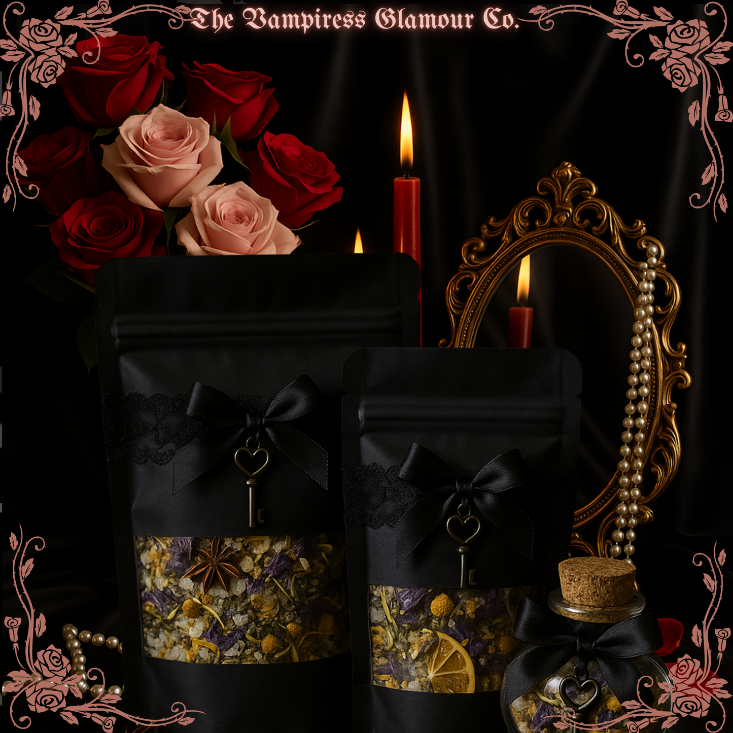 The Bath of the Thorned Veil- Ritual Bath Salt of Protection & Sovereignty