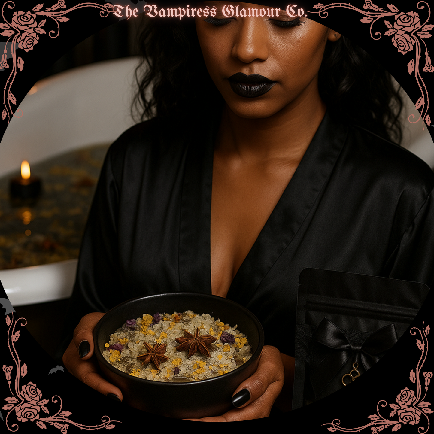 The Bath of the Thorned Veil- Ritual Bath Salt of Protection & Sovereignty
