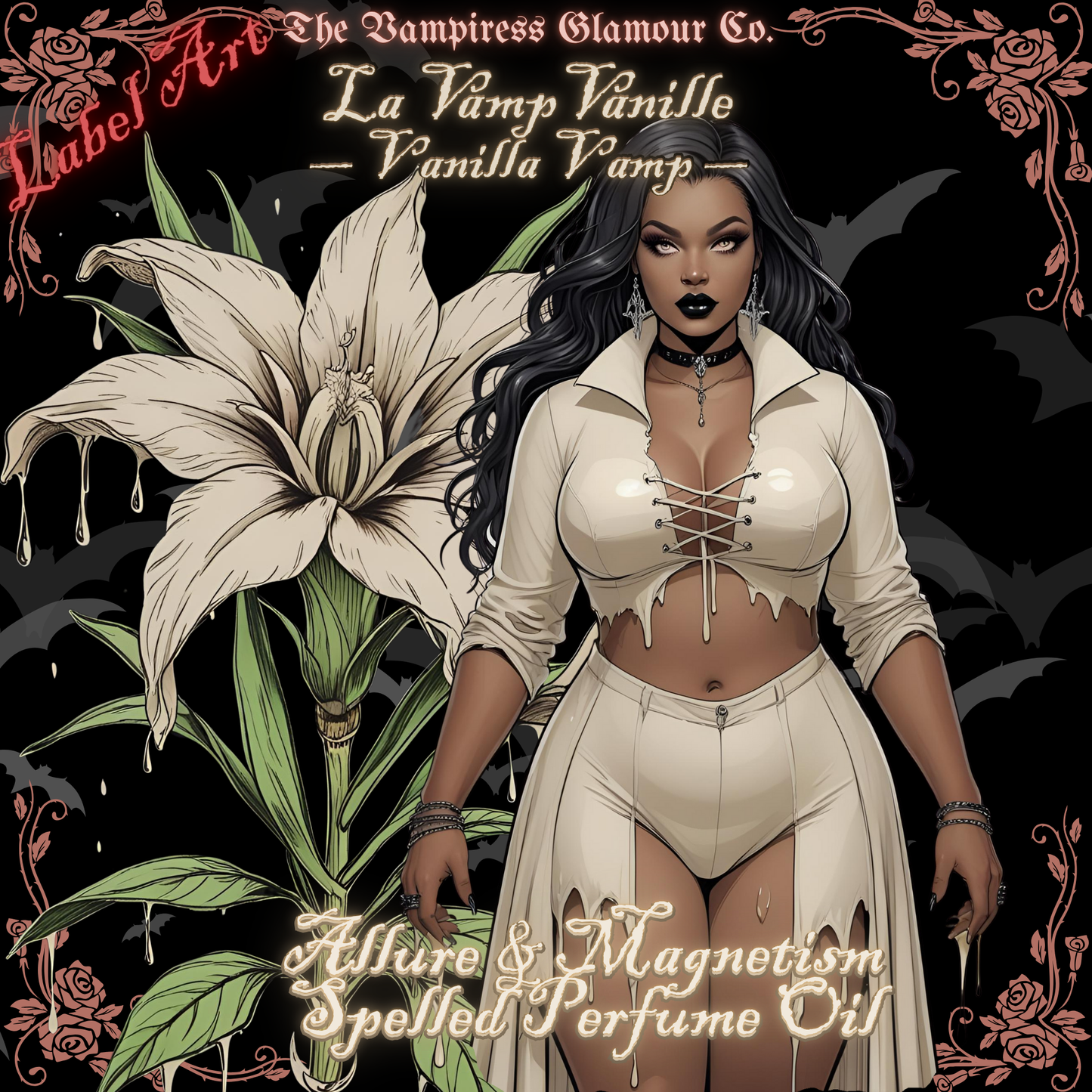 La Vamp Vanille-Allure & Magnetism Spelled Crystal Infused Botanical Perfume Oil