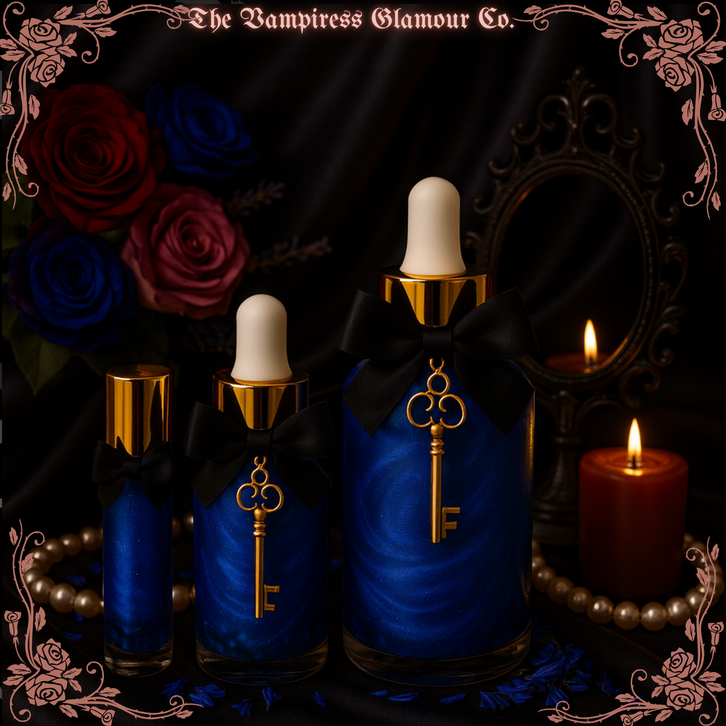 Les Miroir Maudits- Evil Eye Protection Ward Spelled Crystal Infused Botanical Perfume Oil