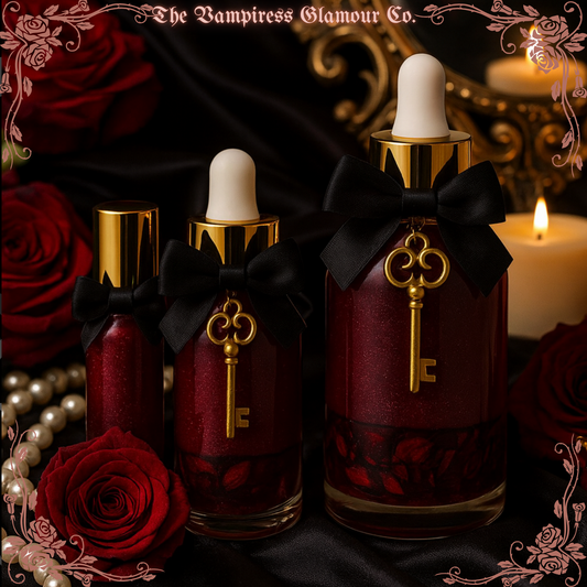 La Rose Sanguine- Vampiric Domination & Compulsion Spelled Crystal Infused Botanical Perfume Oil