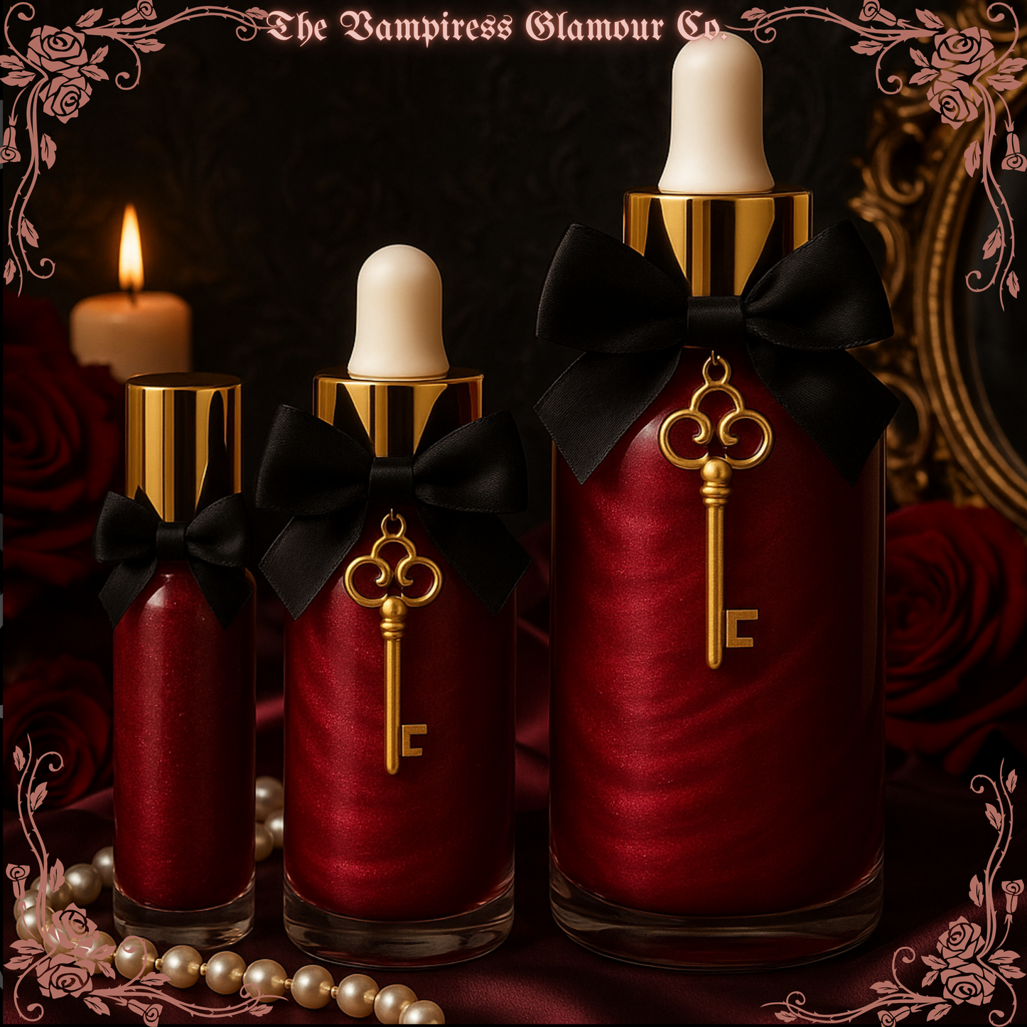 La Rose Sanguine- Vampiric Domination & Compulsion Spelled Crystal Infused Botanical Perfume Oil