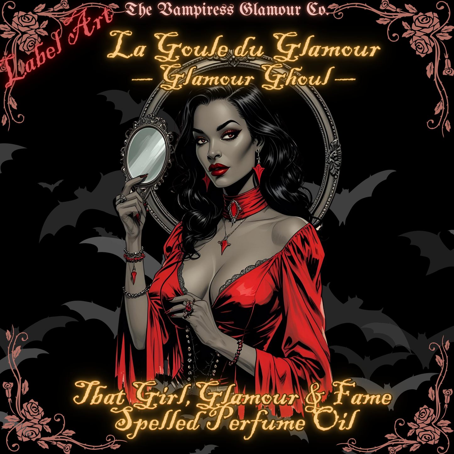 La Goule du Glamour-Fame & Magnetism Spelled Crystal Infused Botanical Perfume Oil