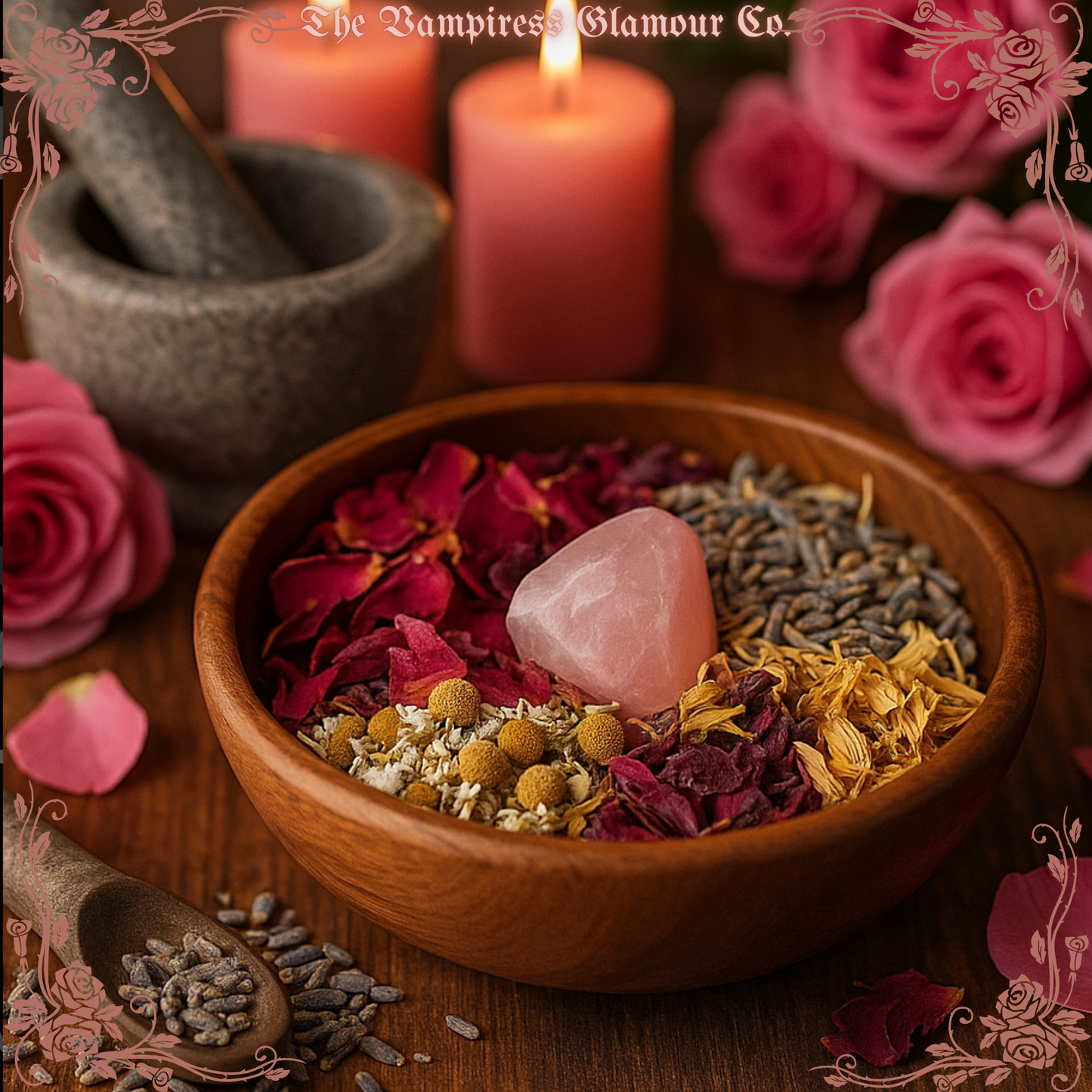 Le Rituel du Miel Rose- Self Love Honey Jar Altar Adornment