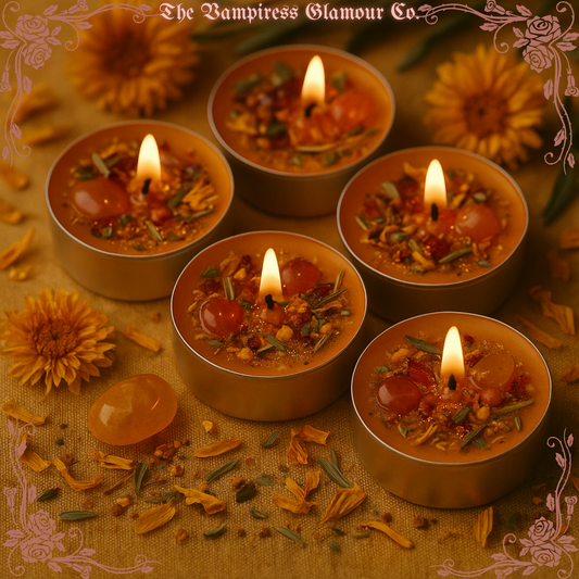 La Flamme d’Inspiration-Muse & Creativity Spelled Tealight Candles