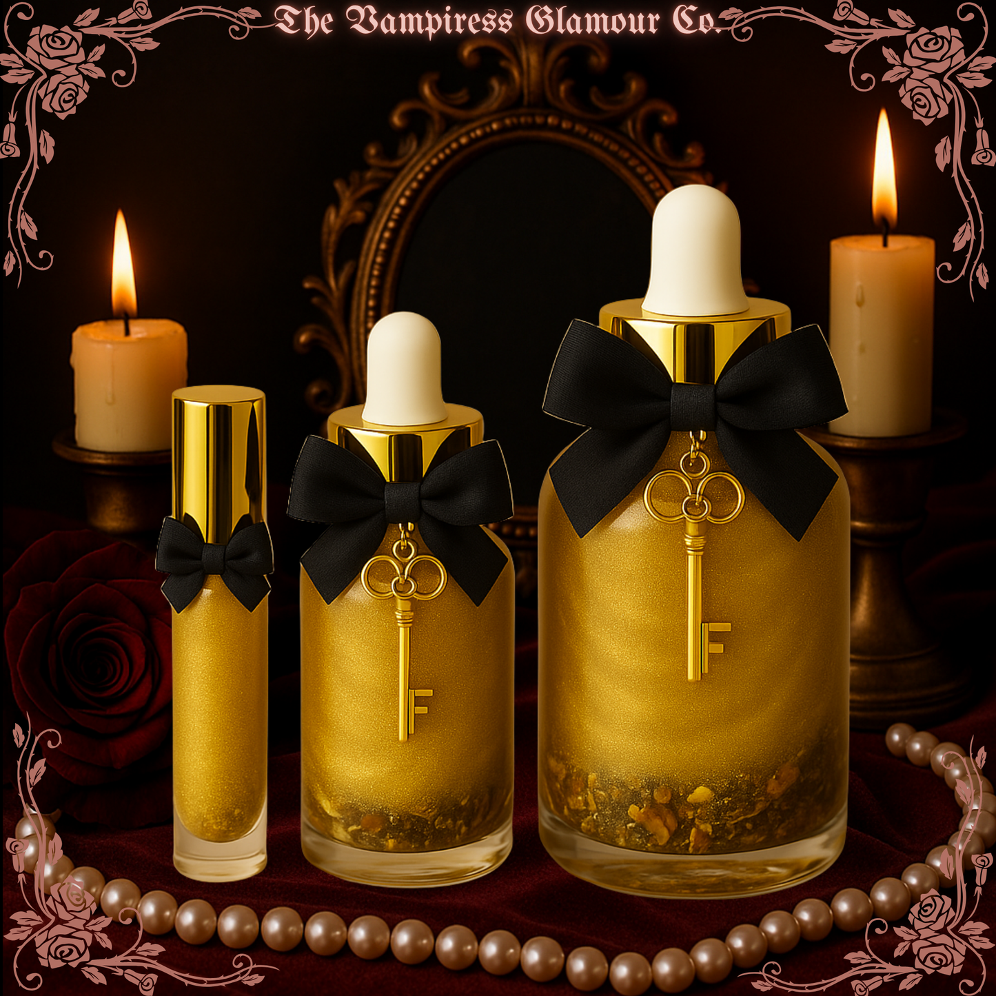 Les Crocs Dorés— Wealth & Power Manifestation Spelled Crystal-Infused Botanical Perfume Oil Spelled Crystal Infused Botanical Perfume Oil