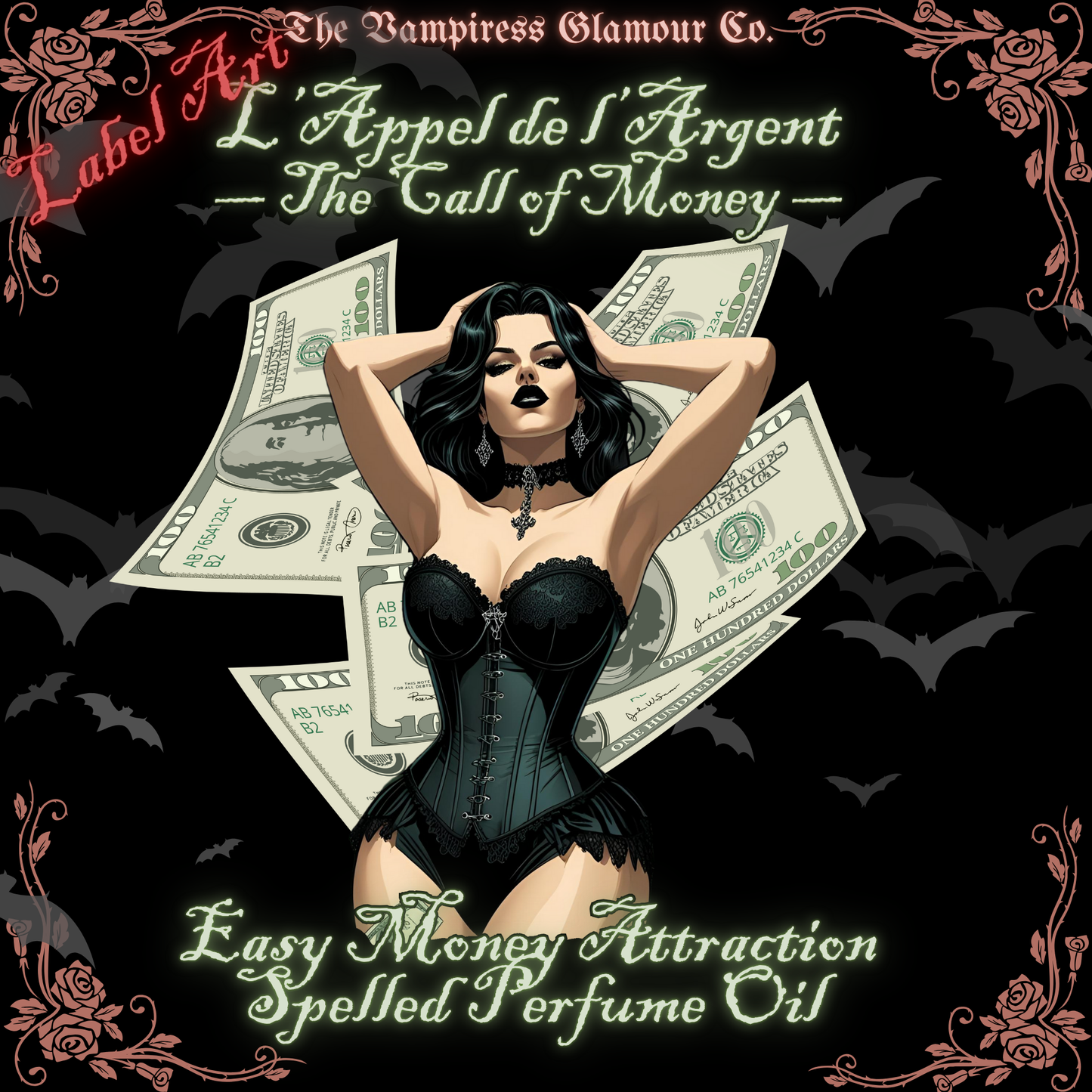 L’Appel de l’Argent-Money Magnetism Spelled Crystal-Infused Botanical Perfume Oil