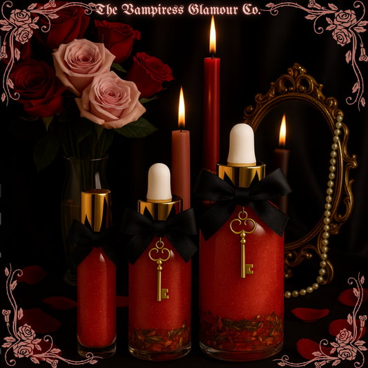 La Torche Écarlate Hecate Protection, Shadow Work & Divine Guidance
 Spelled Crystal-Infused Botanical Perfume Oil