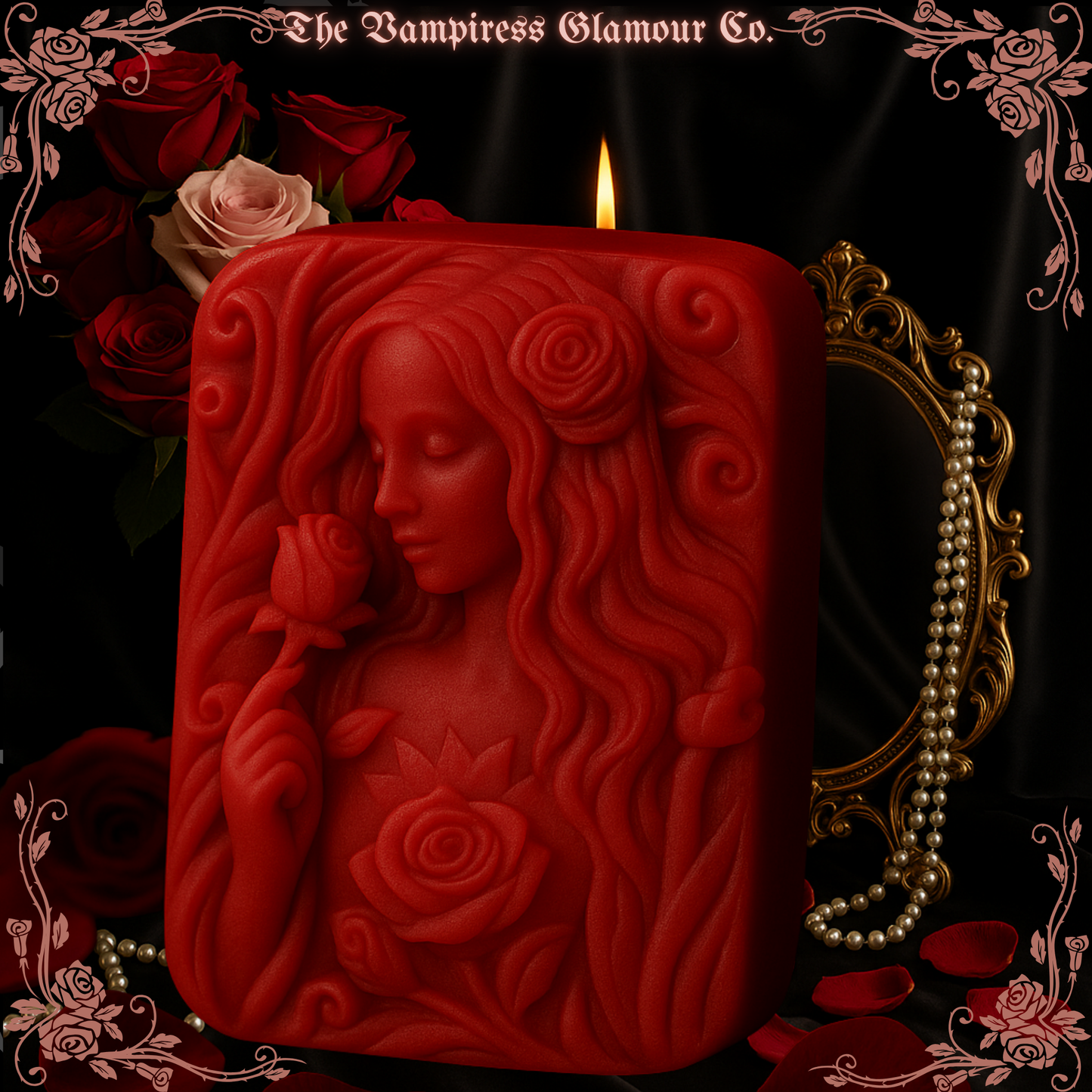 La Torche Écarlate- Hekate Hecate Protection, Shadow Work & Divine Guidance Spelled Artisanal Glamour Bar
