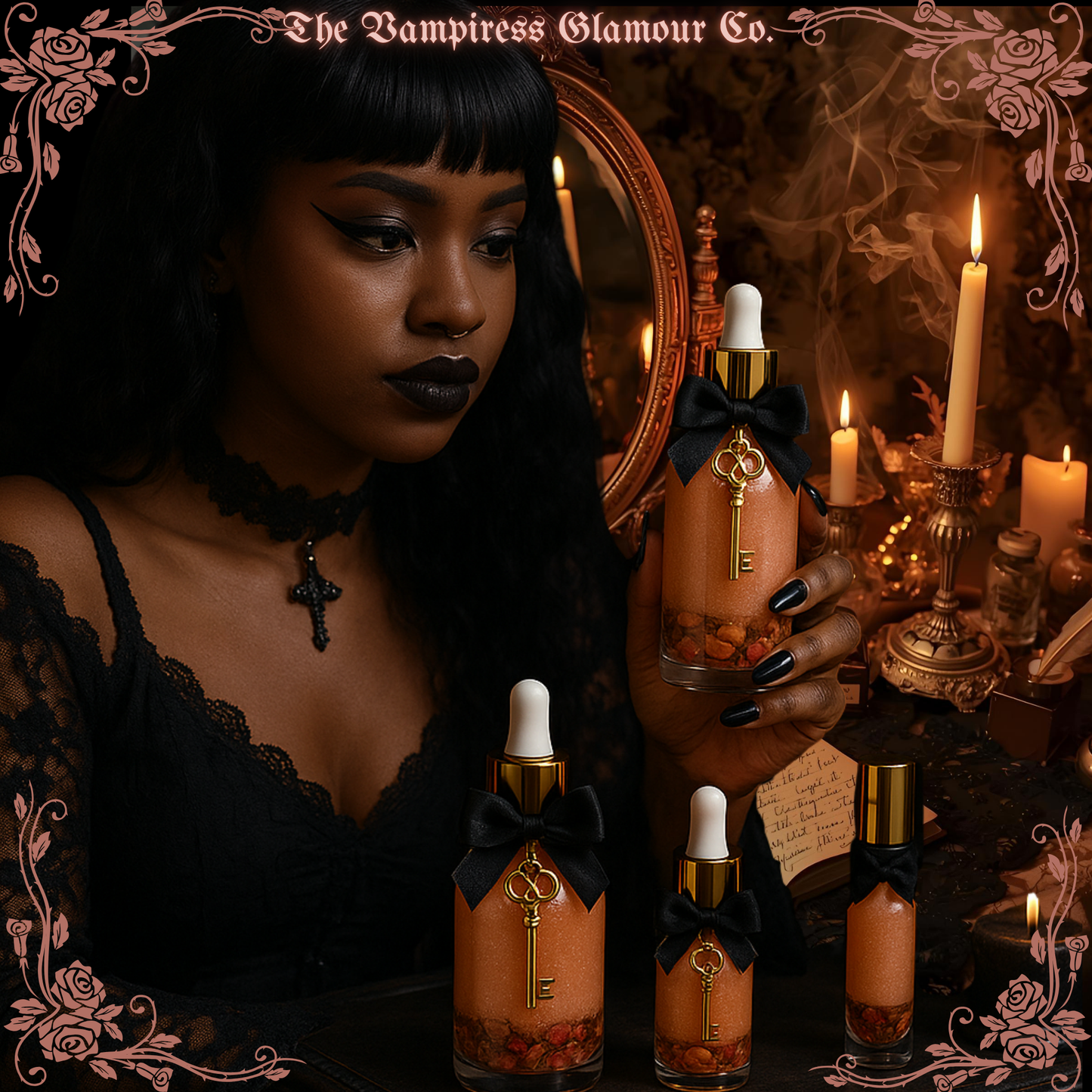 Pêche Empoisonne— Sweet Persuasion Spelled Crystal Infused Botanical Perfume Oil
