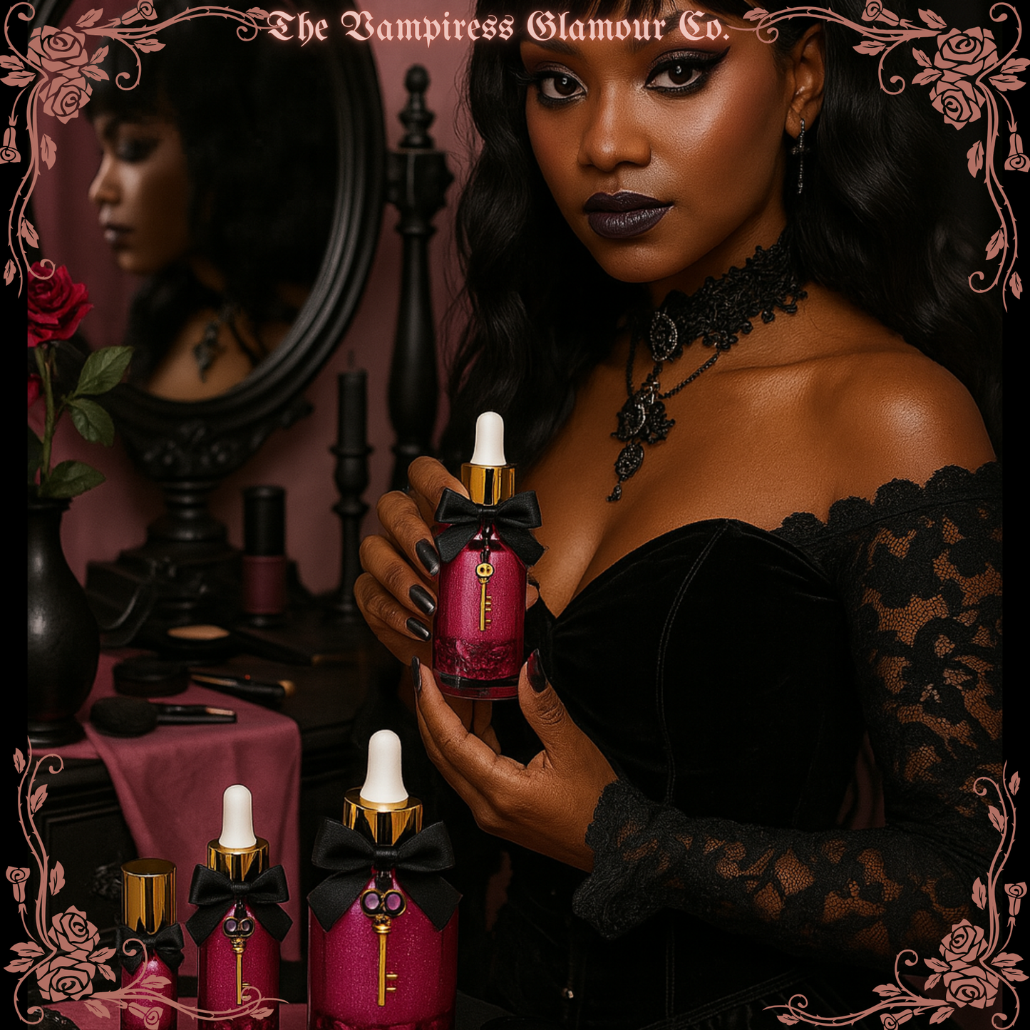 La Dague Rose — Self-Love & Healing Spelled Crystal Infused Botanical Perfume Oil