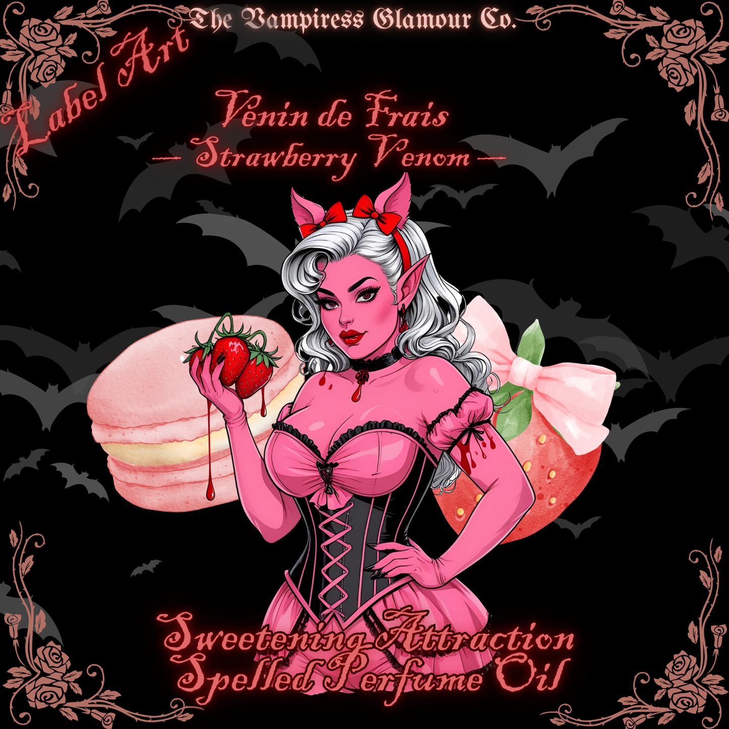 Venin de Fraise — Sweet Attraction & Obsession Spelled Crystal-Infused Botanical Perfume Oil