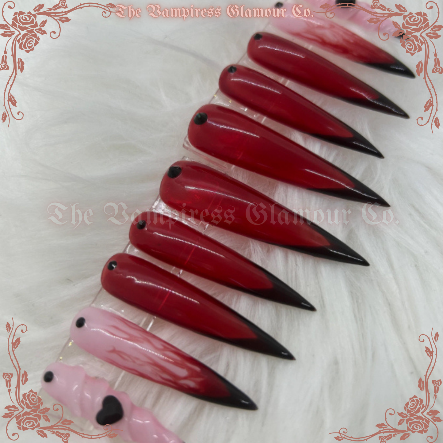 La Poupée Macabre — The Macabre Doll Luxury Handcrafted Glamour Magick Gel Press-On Nail Set