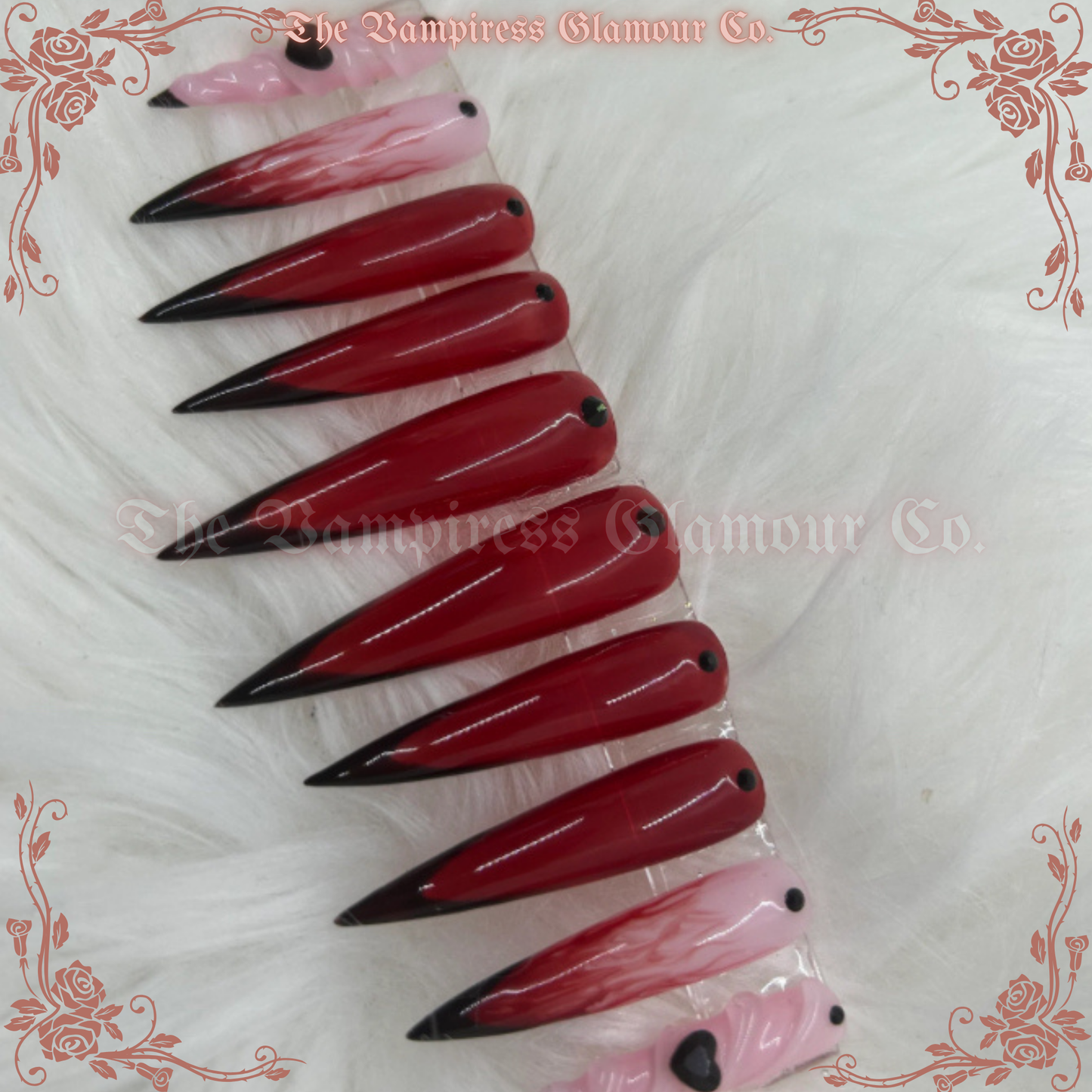 La Poupée Macabre — The Macabre Doll Luxury Handcrafted Glamour Magick Gel Press-On Nail Set
