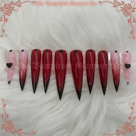 La Poupée Macabre — The Macabre Doll Luxury Handcrafted Glamour Magick Gel Press-On Nail Set