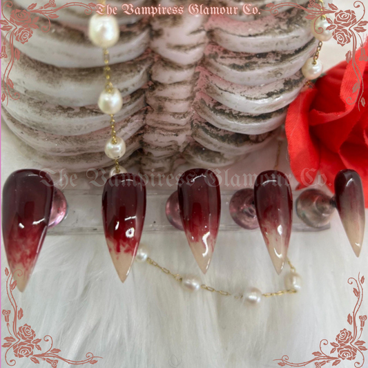 Les Griffes Sanglantes — The Bloody Claws Luxury Handcrafted Glamour Magick Gel Press-On Nail Set