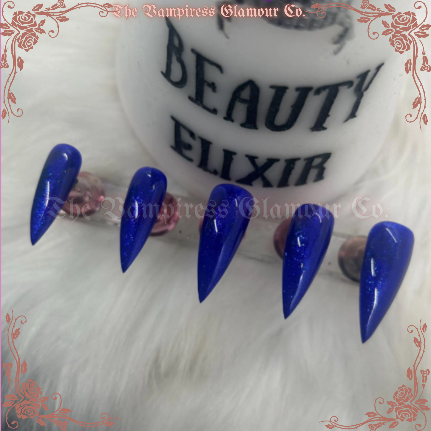 Lagune Bleue — Blue Lagoon Luxury Handcrafted Glamour Magick Gel Press-On Nail Set