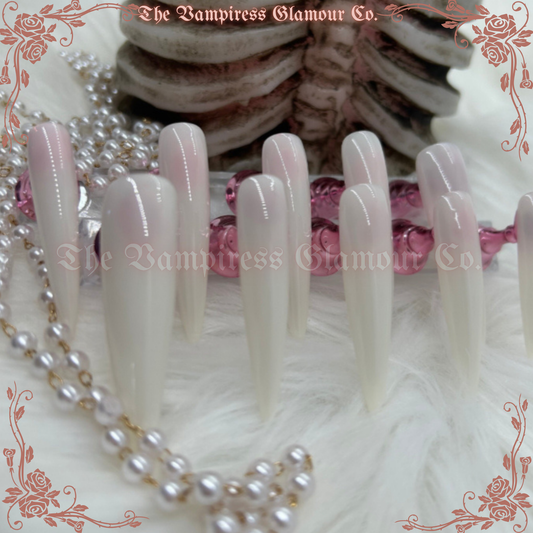 Os Blanc — Bone Luxury Handcrafted Glamour Magick Gel Press-On Nail Set