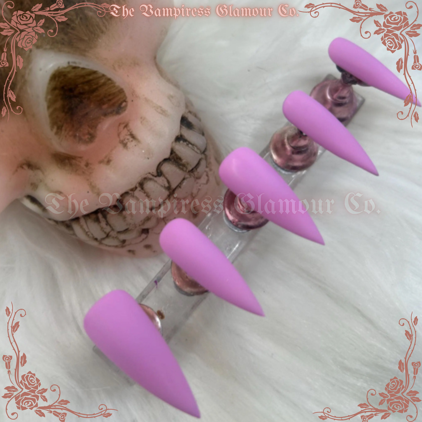 Cerveau Rose — Brain Pink Luxury Handcrafted Glamour Magick Gel Press-On Nail Set