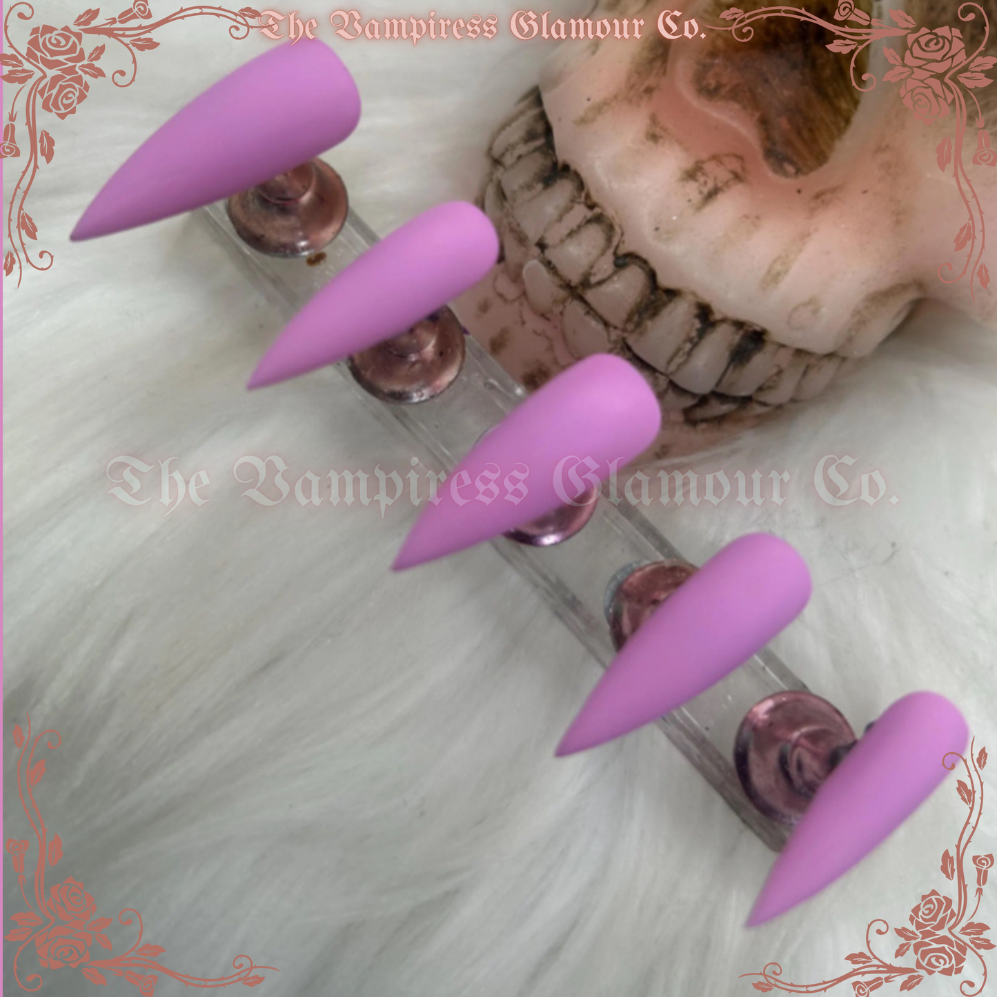 Cerveau Rose — Brain Pink Luxury Handcrafted Glamour Magick Gel Press-On Nail Set