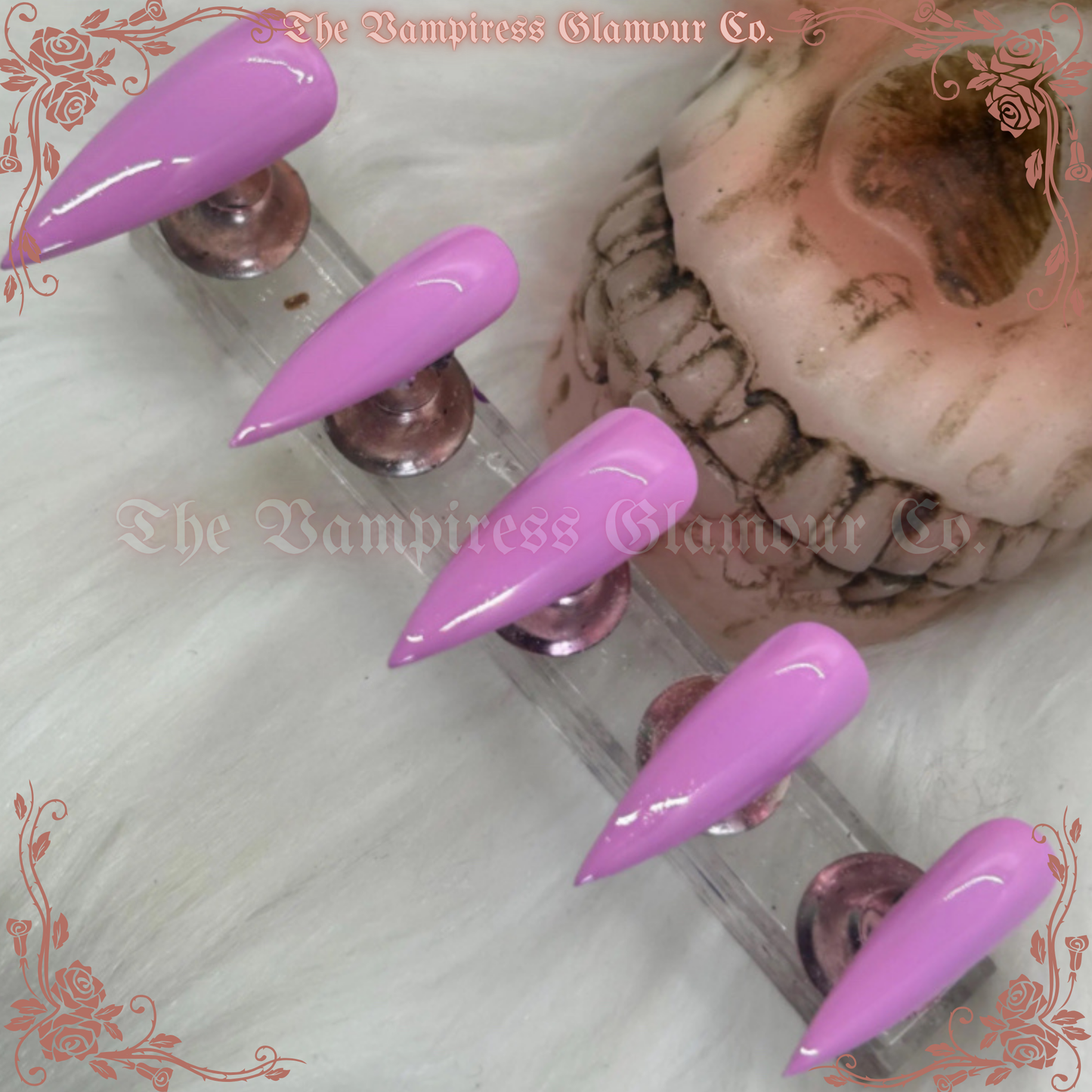 Cerveau Rose — Brain Pink Luxury Handcrafted Glamour Magick Gel Press-On Nail Set