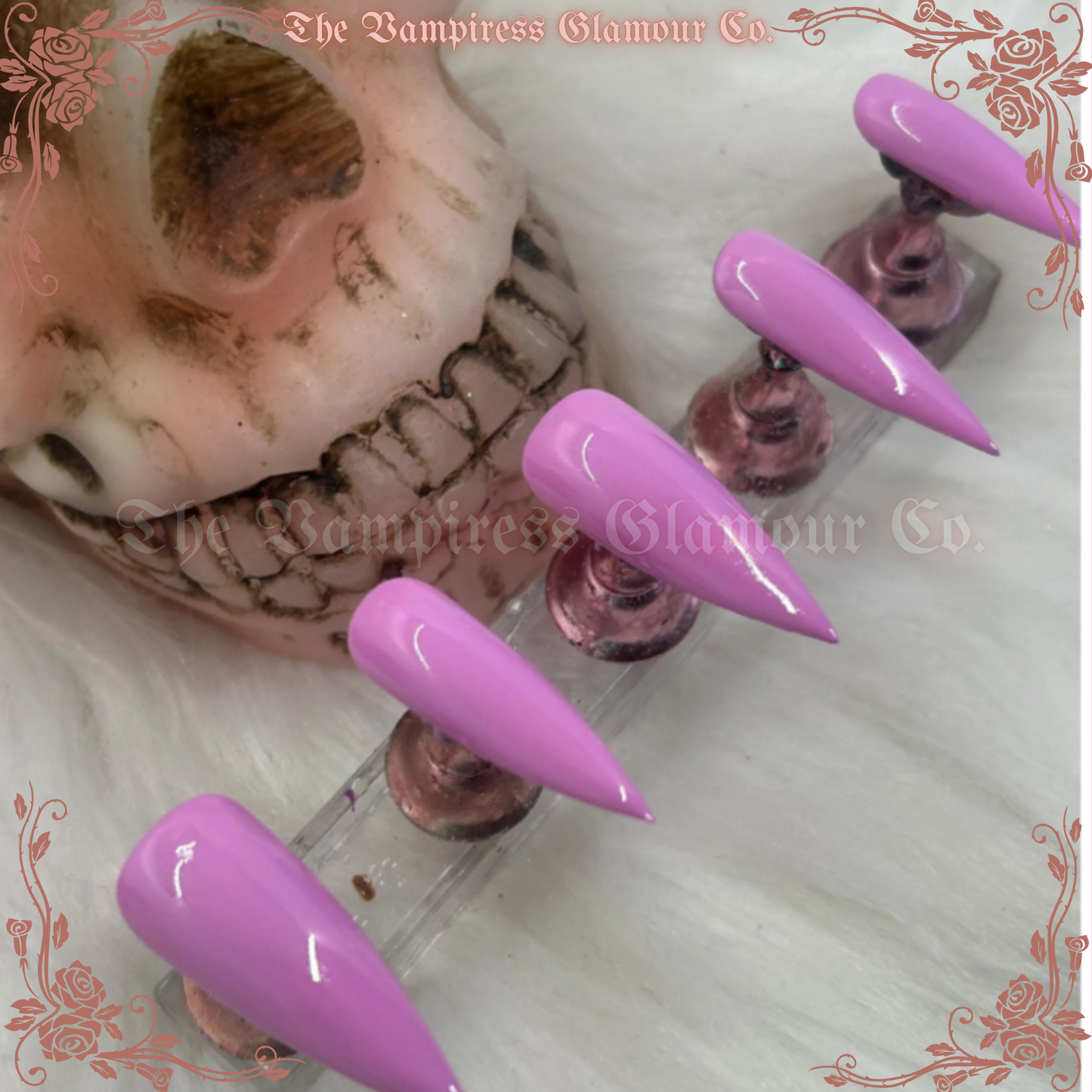 Cerveau Rose — Brain Pink Luxury Handcrafted Glamour Magick Gel Press-On Nail Set