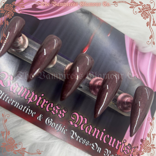 Brune Envoûtante — Brown Bombshell Luxury Handcrafted Glamour Magick Gel Press-On Nail Set
