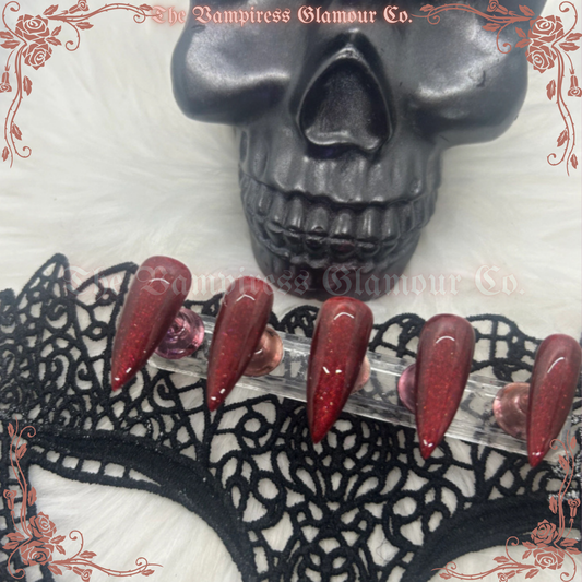 Pomme Empoisonnée — The Poisoned Apple Luxury Handcrafted Glamour Magick Gel Press-On Nail Set