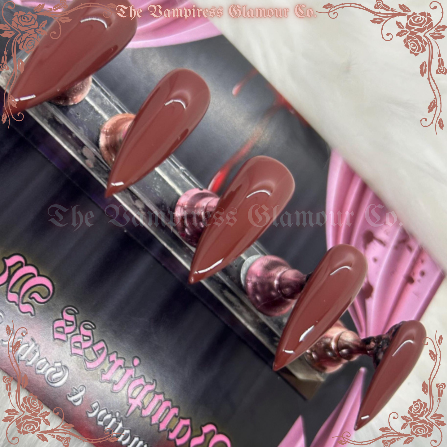 Brune Caramel Fondue — Caramel Fudge Luxury Handcrafted Glamour Magick Gel Press-On Nail Set