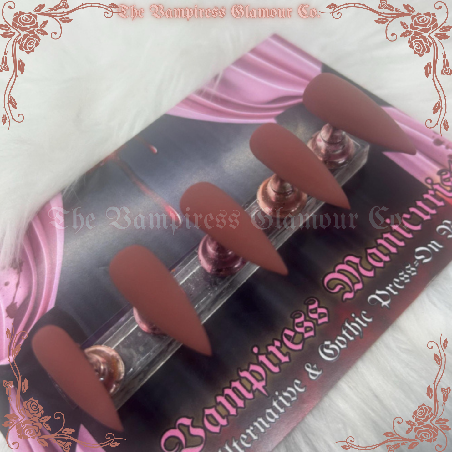 Brune Caramel Fondue — Caramel Fudge Luxury Handcrafted Glamour Magick Gel Press-On Nail Set