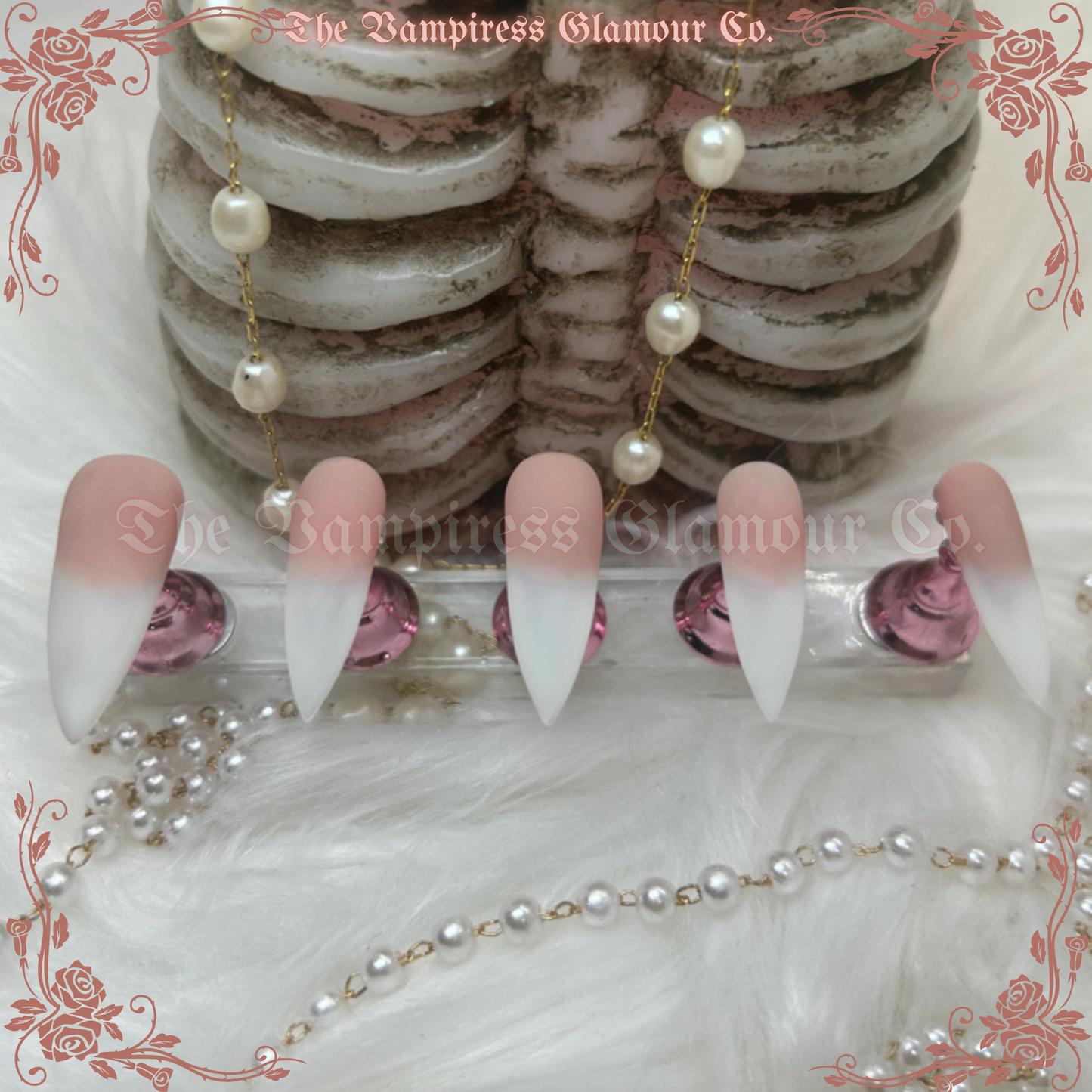 La Maîtresse Riche – The Rich Mistress 
 Handcrafted Luxury Glamour Magick Gel Press-On Nails