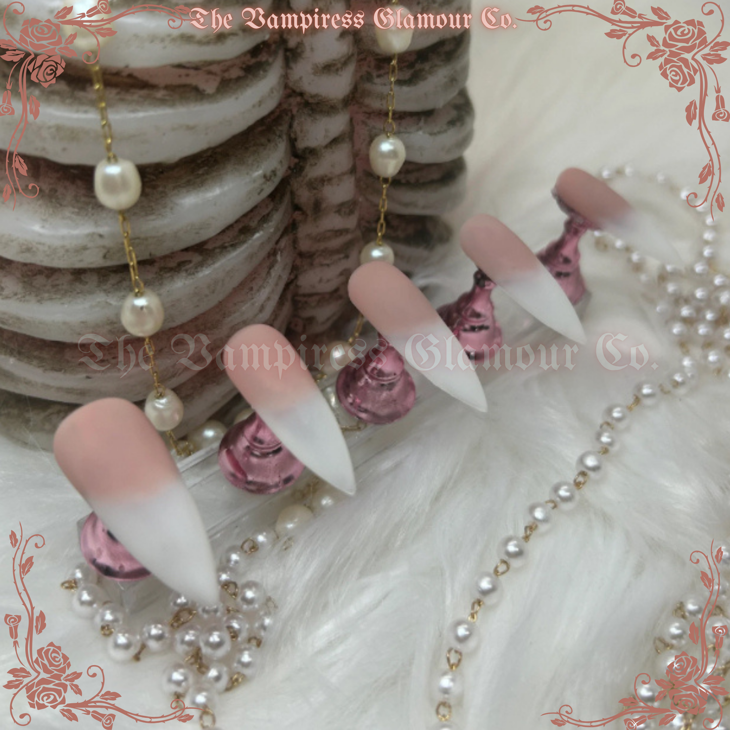 La Maîtresse Riche – The Rich Mistress 
 Handcrafted Luxury Glamour Magick Gel Press-On Nails