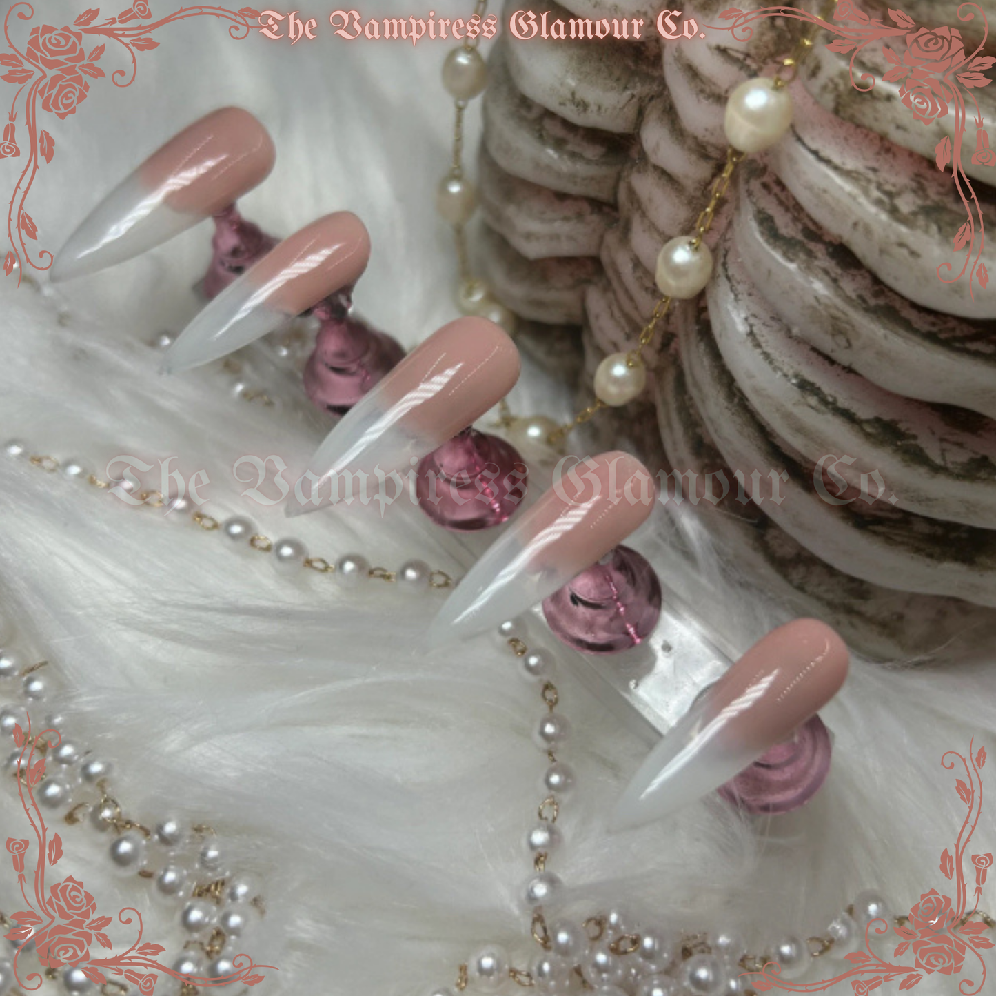 La Maîtresse Riche – The Rich Mistress 
 Handcrafted Luxury Glamour Magick Gel Press-On Nails
