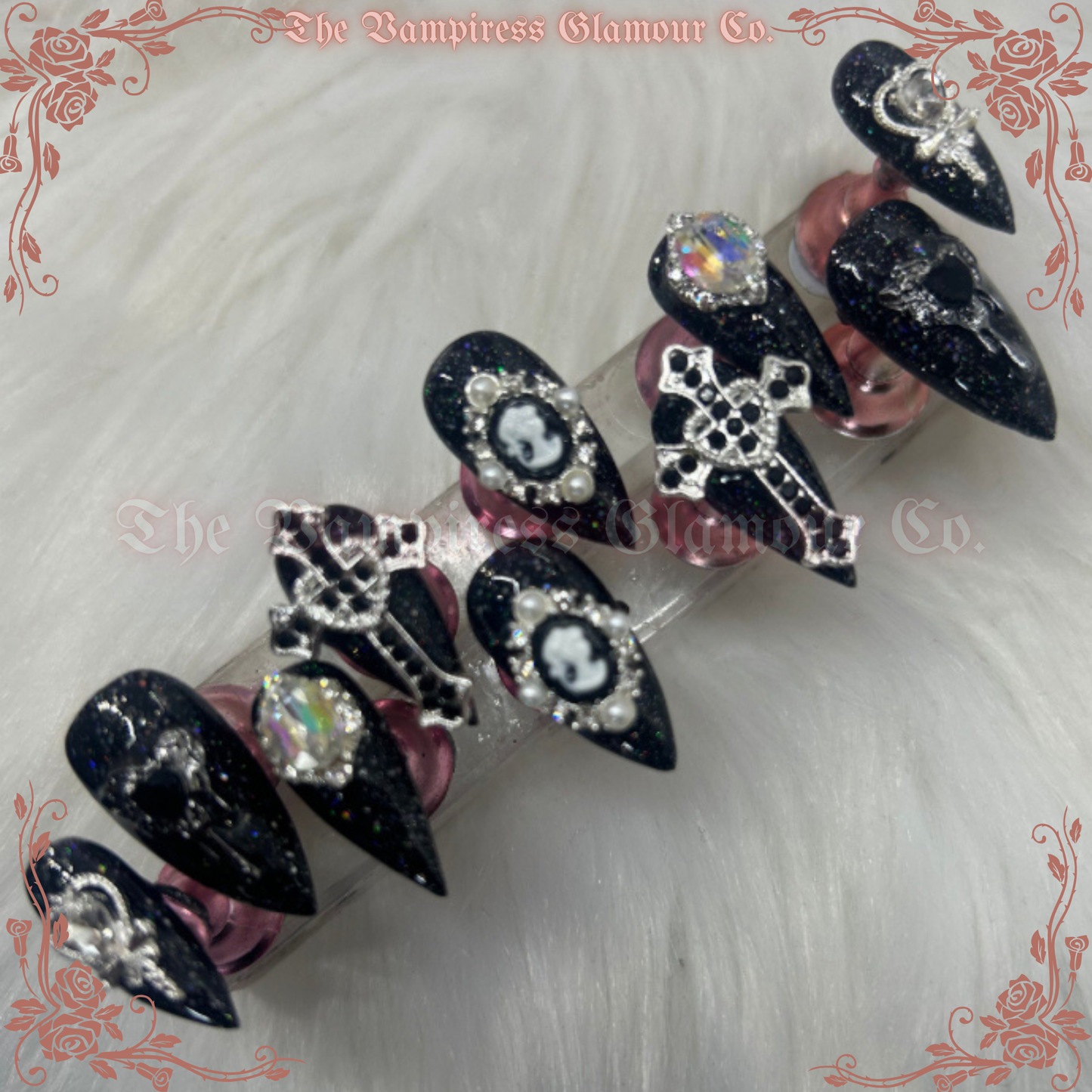 La Domination — Dominion Luxury Handcrafted Glamour Magick Gel Press-On Nail Set