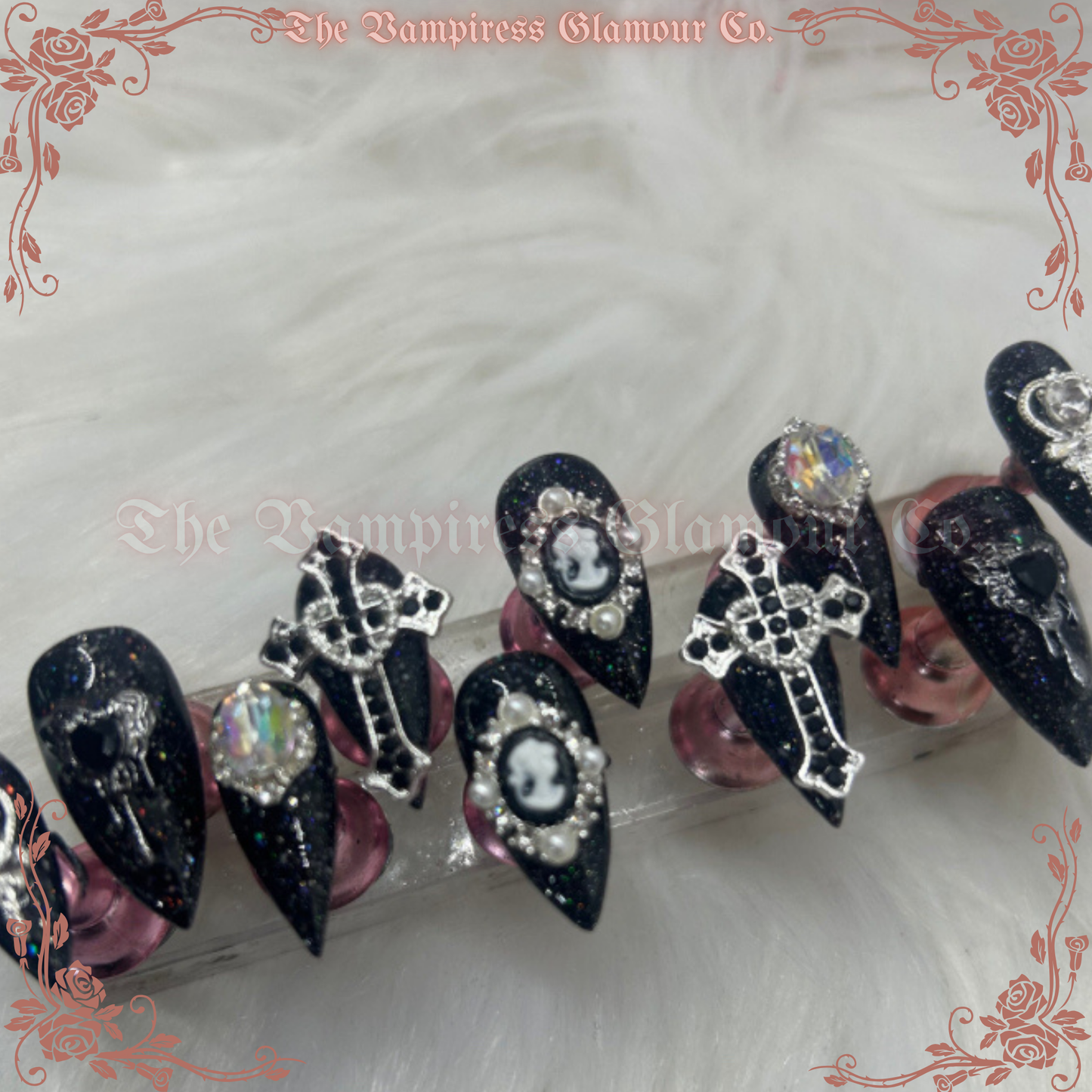 La Domination — Dominion Luxury Handcrafted Glamour Magick Gel Press-On Nail Set