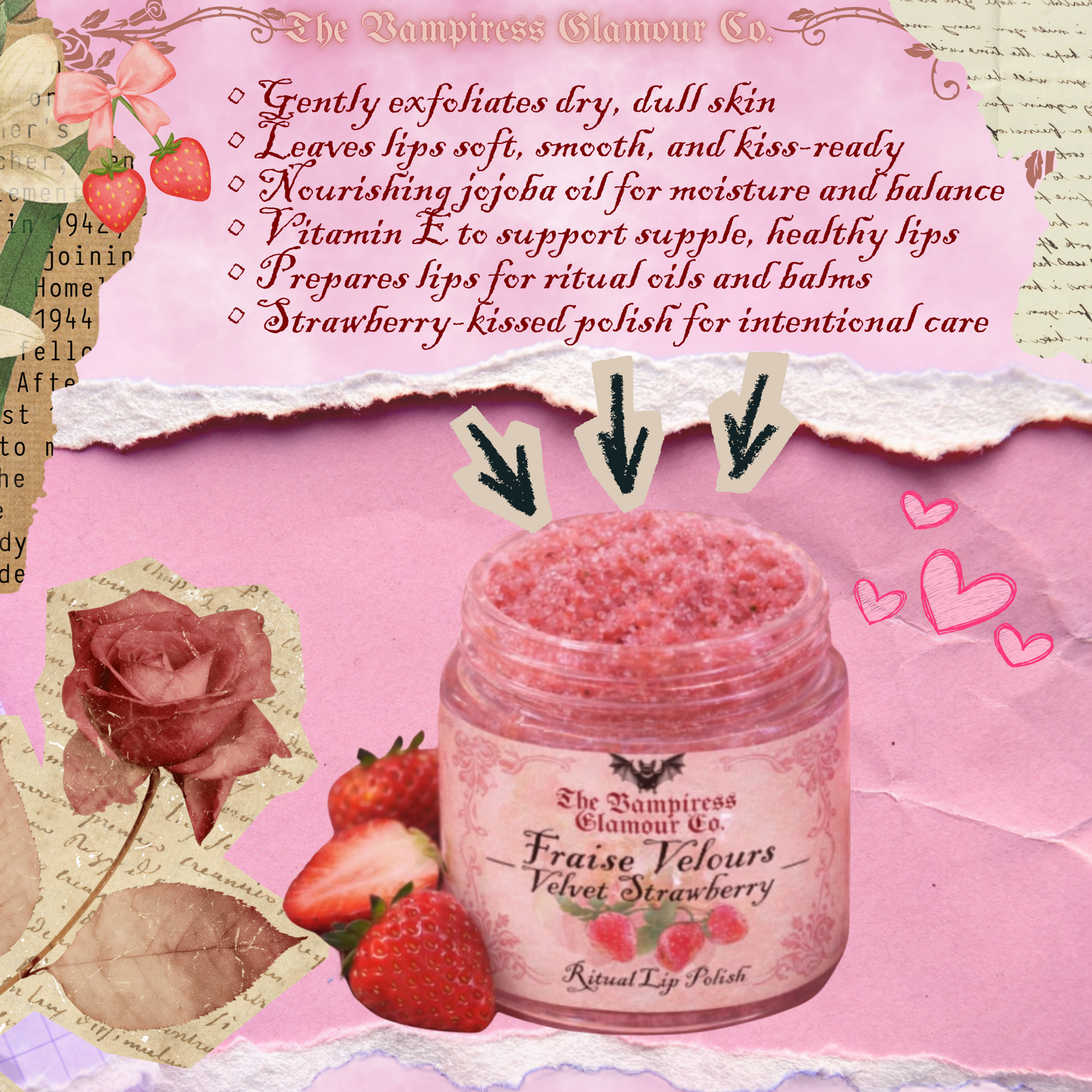 Fraise Velours- Velvet Strawberry Ritual Lip Polish