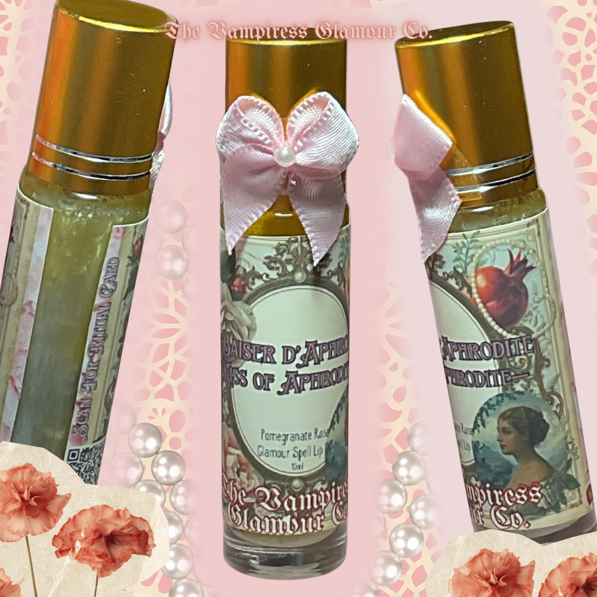 Le Baiser d’Aphrodite-Pomegranate Rose Milk Glamour Spell Lip Oil