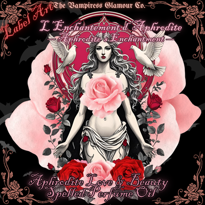 L’Enchantement d’Aphrodite- Aphrodite Love, Beauty, & Glamour Spelled Crystal-Infused Botanical Perfume Oil
