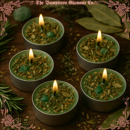 Flamme de Fortune-Wealth & Financial Prosperity Tealight Candles