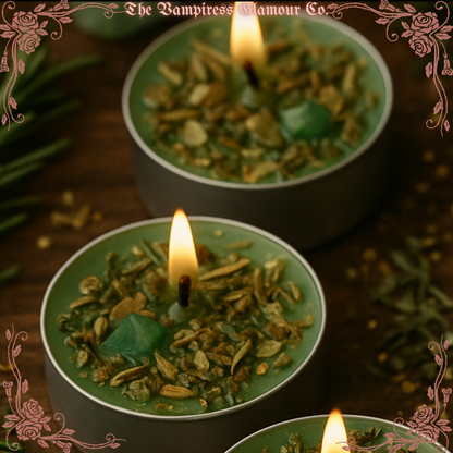 Flamme de Fortune-Wealth & Financial Prosperity Tealight Candles