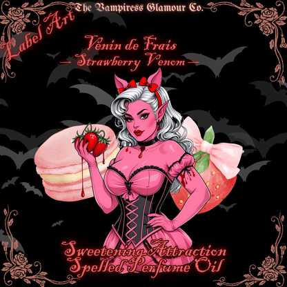 Venin de Fraise — Sweet Attraction & Obsession Spelled Crystal-Infused Botanical Perfume Oil