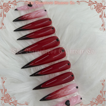 La Poupée Macabre — The Macabre Doll Luxury Handcrafted Glamour Magick Gel Press-On Nail Set