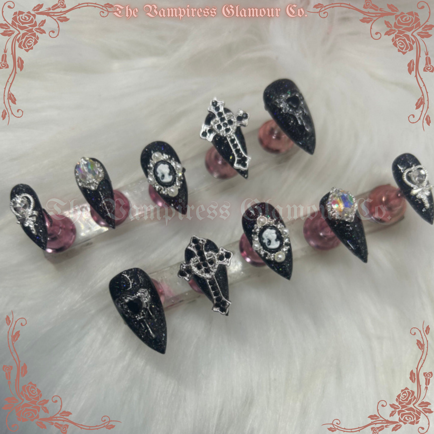 La Domination — Dominion Luxury Handcrafted Glamour Magick Gel Press-On Nail Set
