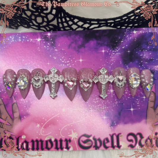 L’Héritière — The Heiress Luxury Handcrafted Glamour Magick Gel Press-On Nail Set